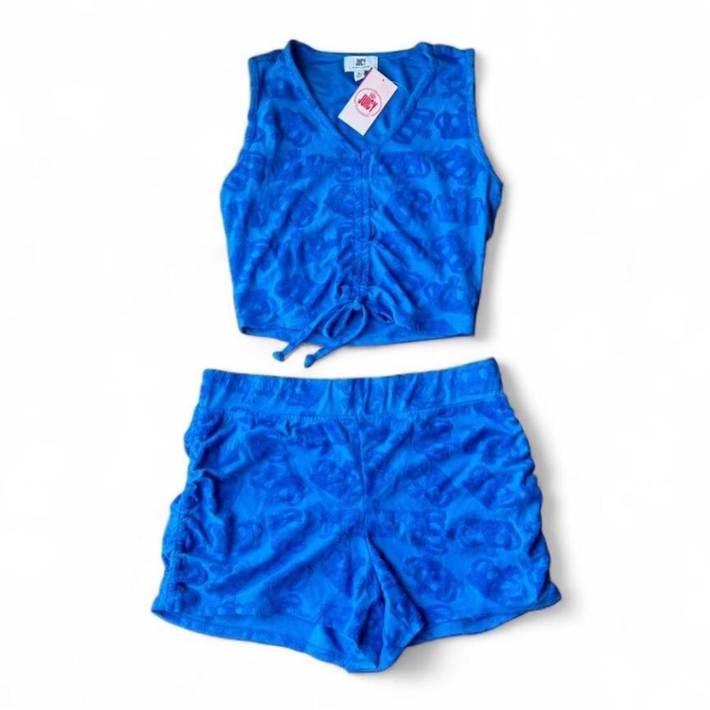 Juicy Couture Vibrant Blue Cropped Set
